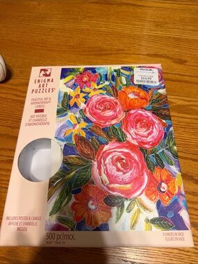 Enigma Art Puzzles Floral 500-Piece Puzzle - Pink Floral Artwork